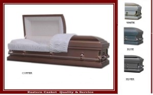 Viewing with Cremation Rental Casket:  Copper Only.  